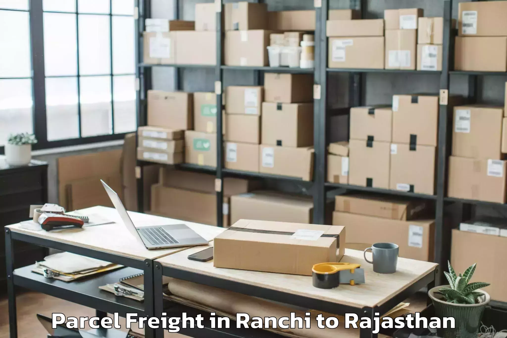 Ranchi to Kushalgarh Parcel Freight Booking